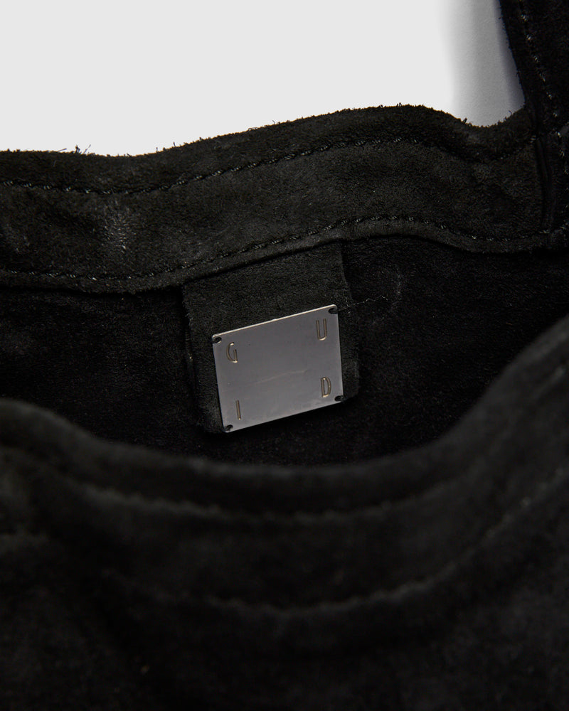 SH2 Shopper Tote Bag in Black Reverse Horse Leather