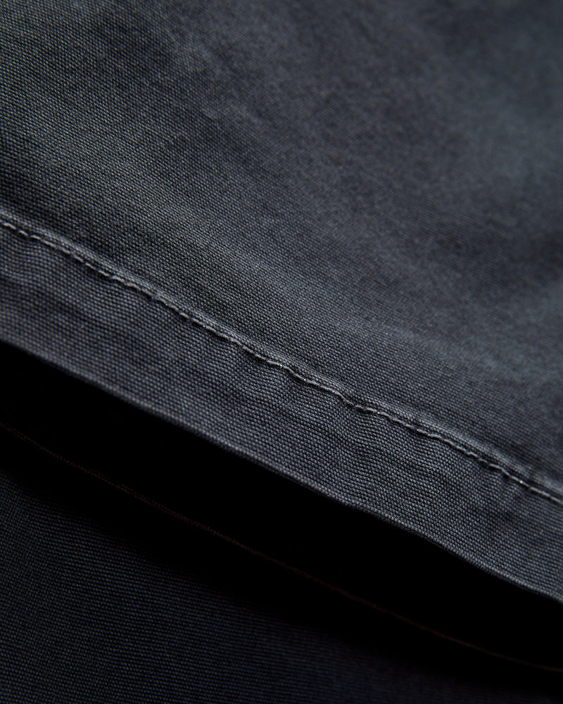 Pipe Straight Oxford Chino in Ash Black
