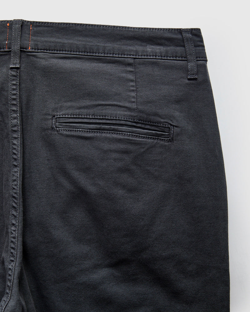 Pipe Straight Oxford Chino in Ash Black