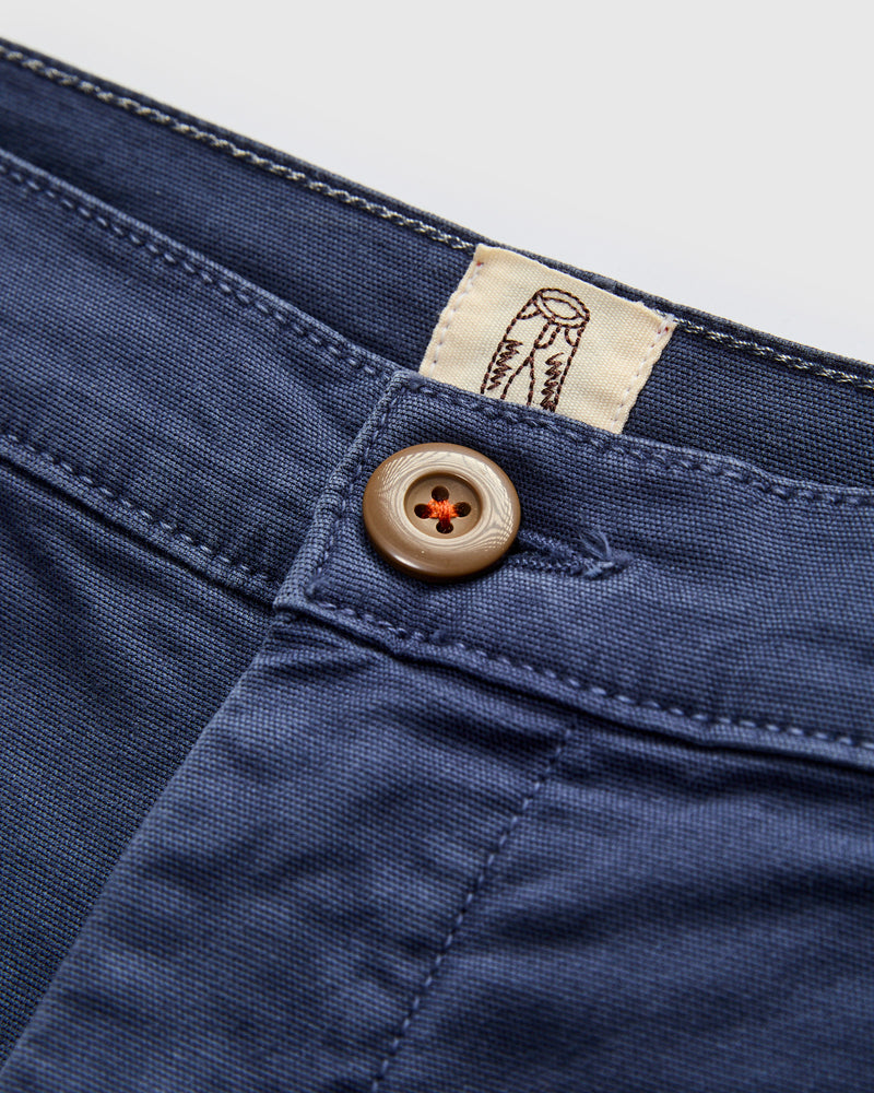 Pipe Straight Oxford Chino in Navy