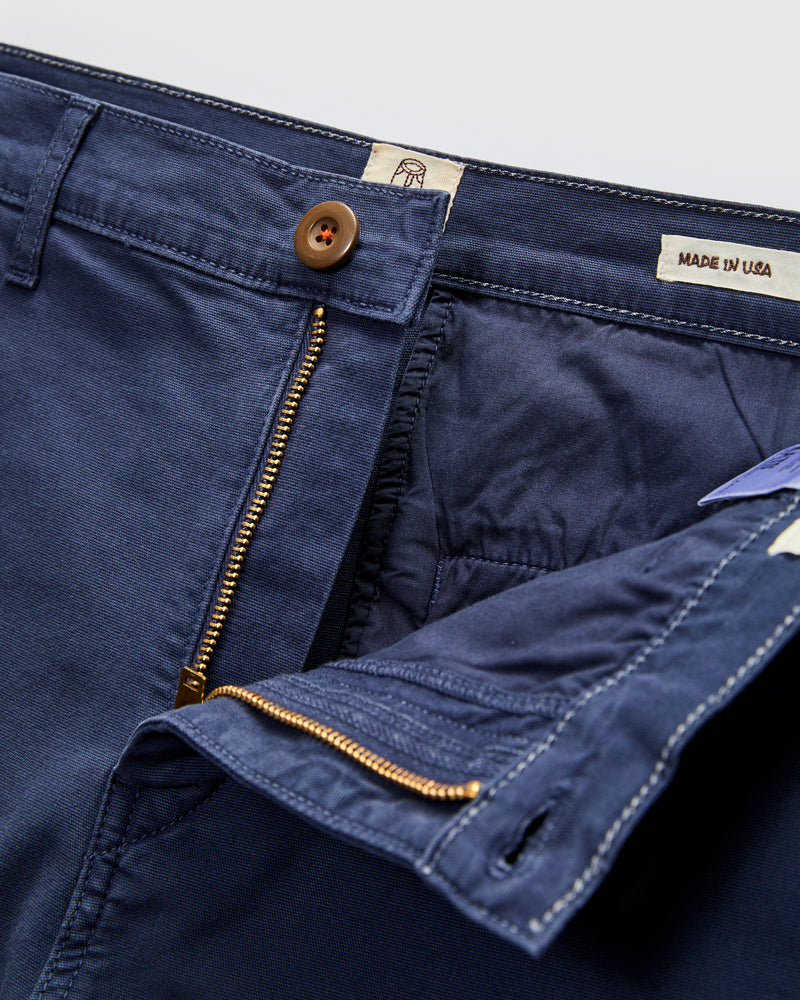 Pipe Straight Oxford Chino in Navy