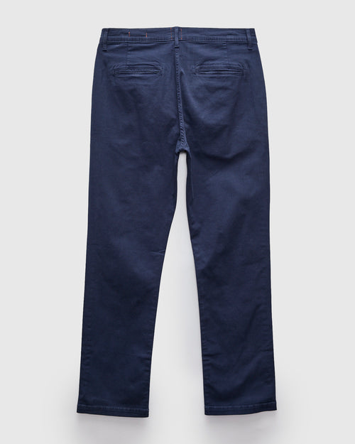 Pipe Straight Oxford Chino in Navy