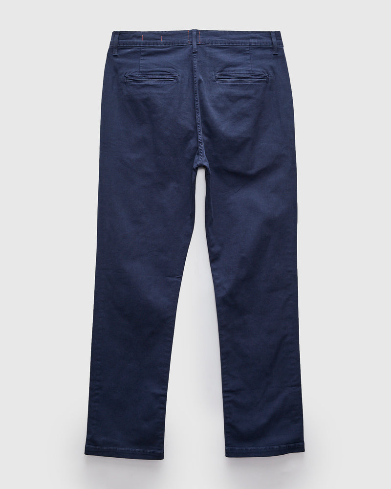 Pipe Straight Oxford Chino in Navy