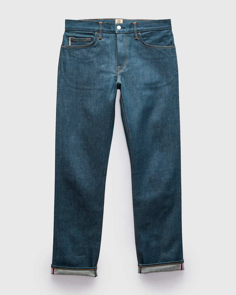 "Blue Raw" 14oz Indigo Stretch Selvedge Denim - Hammer Straight