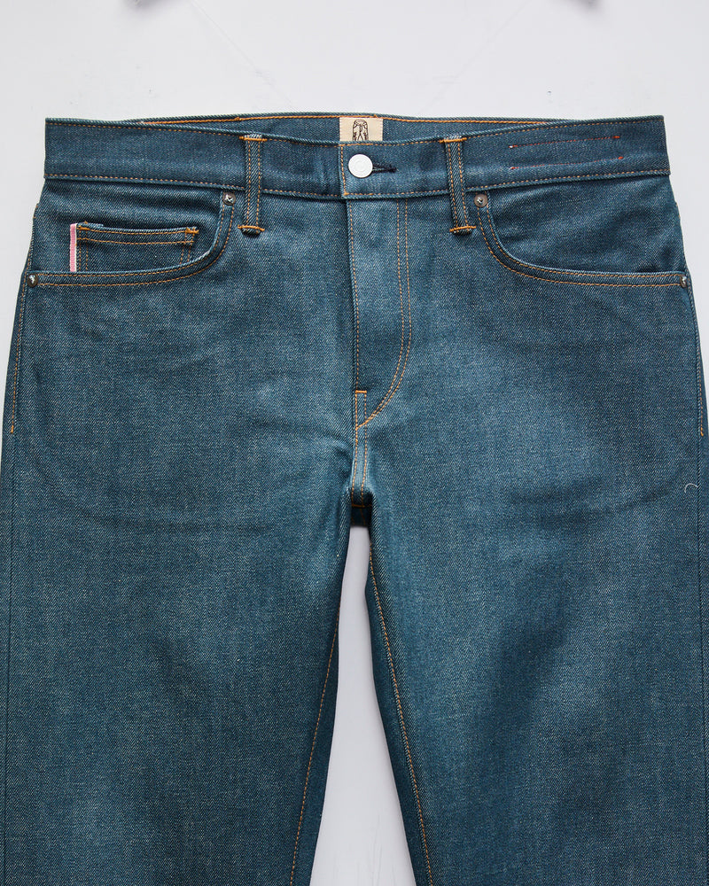 "Blue Raw" 14oz Indigo Stretch Selvedge Denim - Hammer Straight