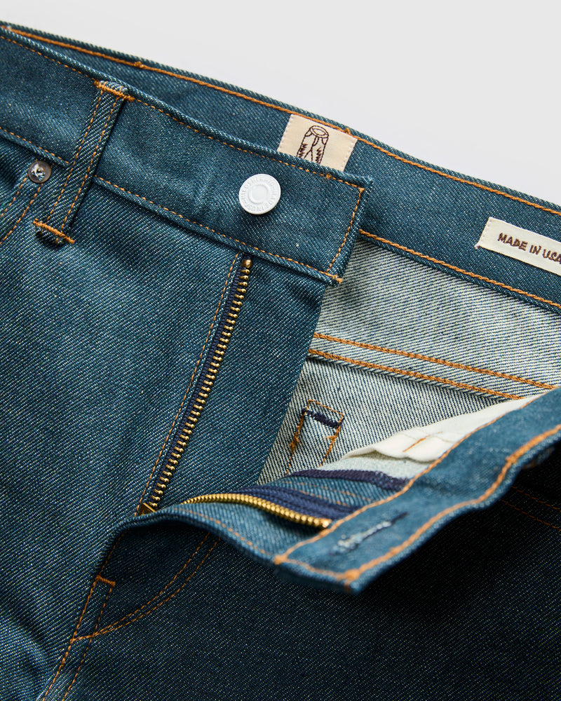 "Blue Raw" 14oz Indigo Stretch Selvedge Denim - Hammer Straight