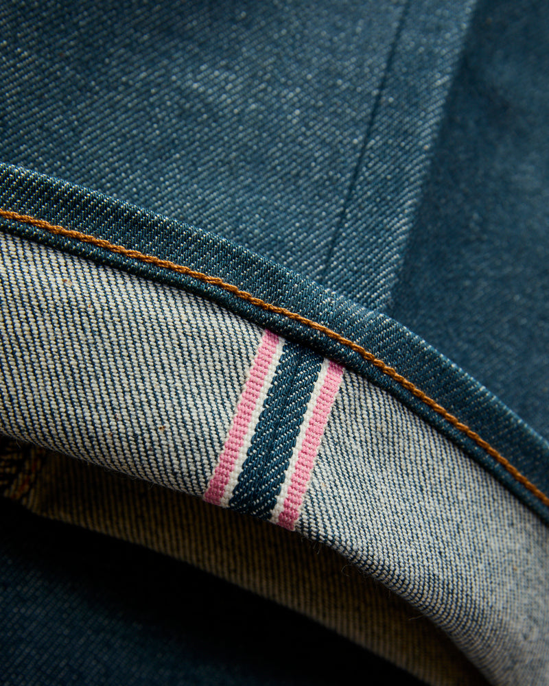 "Blue Raw" 14oz Indigo Stretch Selvedge Denim - Hammer Straight
