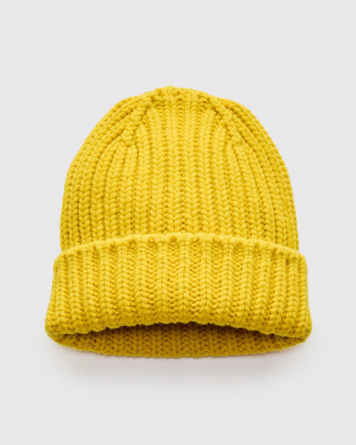 "Brain Freezer" Wool Beanie in Solaris