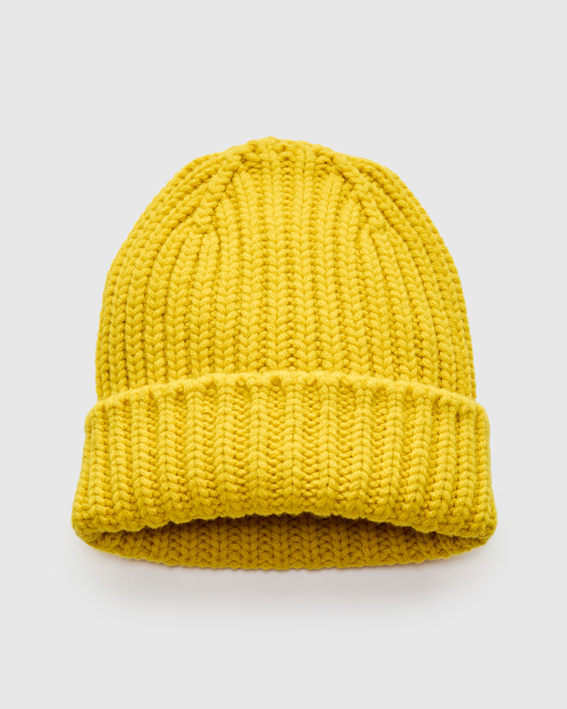 "Brain Freezer" Wool Beanie in Solaris