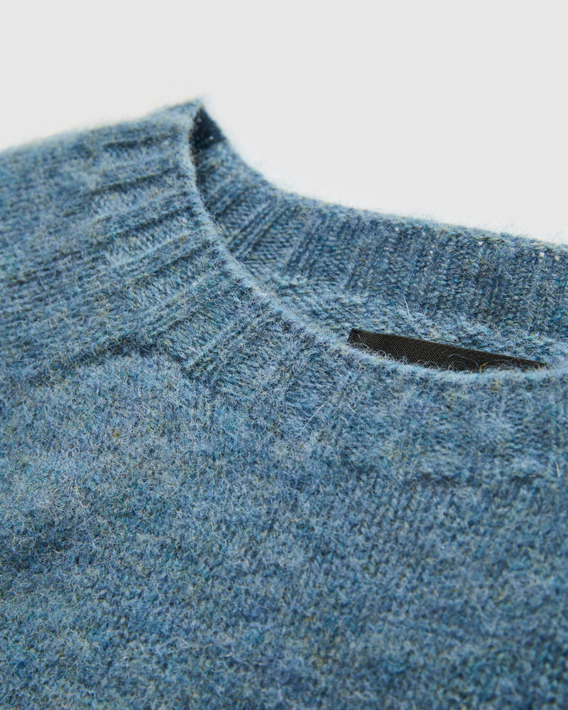 "Birth of the Cool" Wool Sweater in Blue Monday