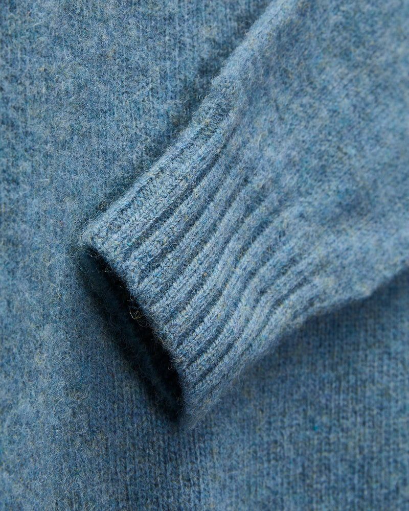 "Birth of the Cool" Wool Sweater in Blue Monday