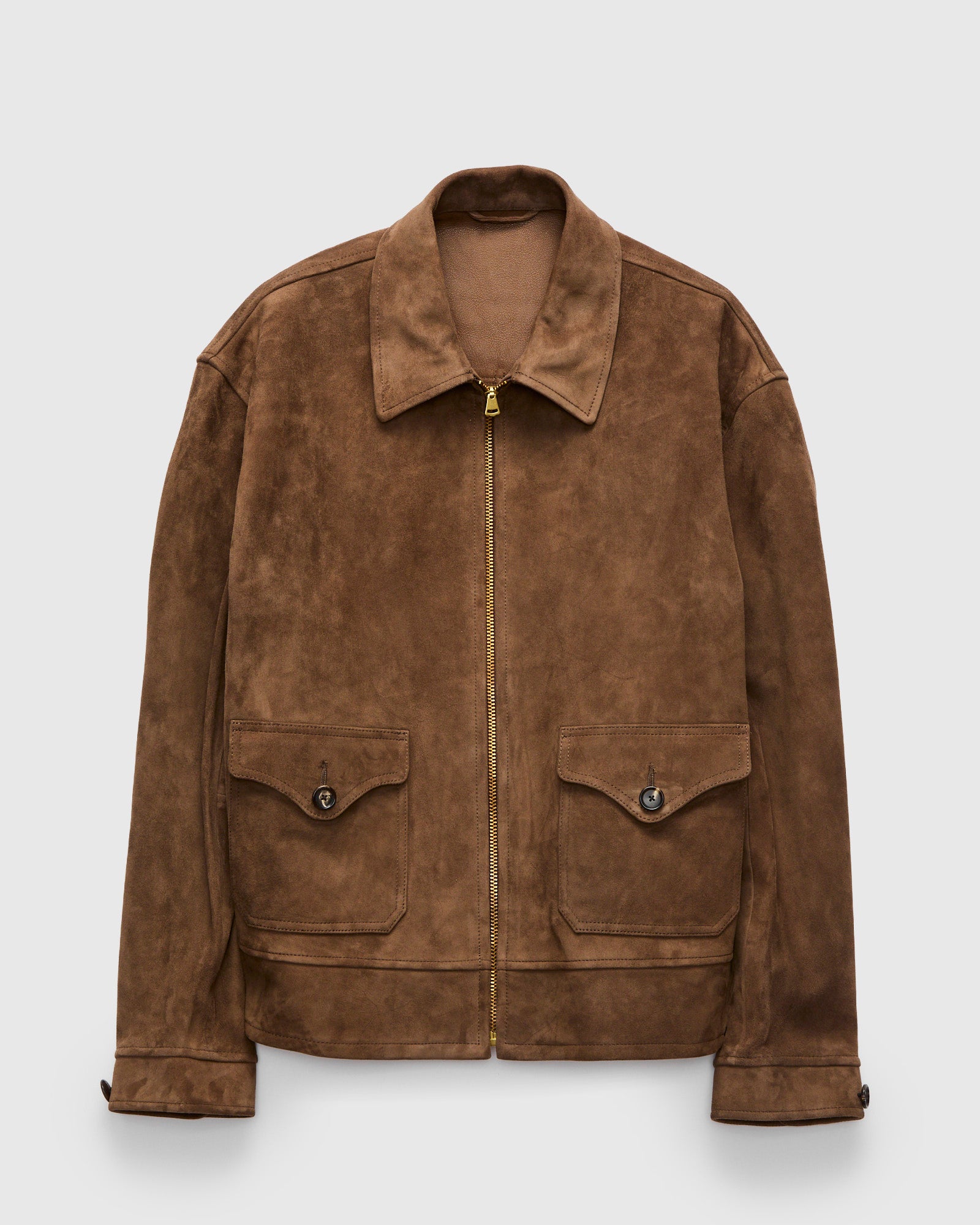 Goat Suede Sports Jacket in Mocha Brown – Blue Owl Workshop