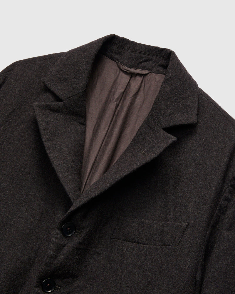 Wool Serge 4B Jacket in Top Brown