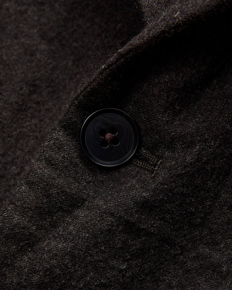 Wool Serge 4B Jacket in Top Brown