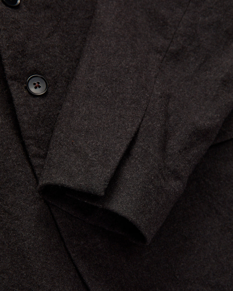 Wool Serge 4B Jacket in Top Brown