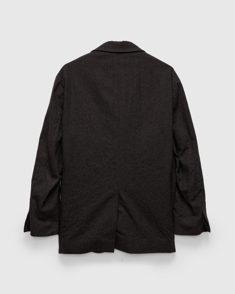Wool Serge 4B Jacket in Top Brown