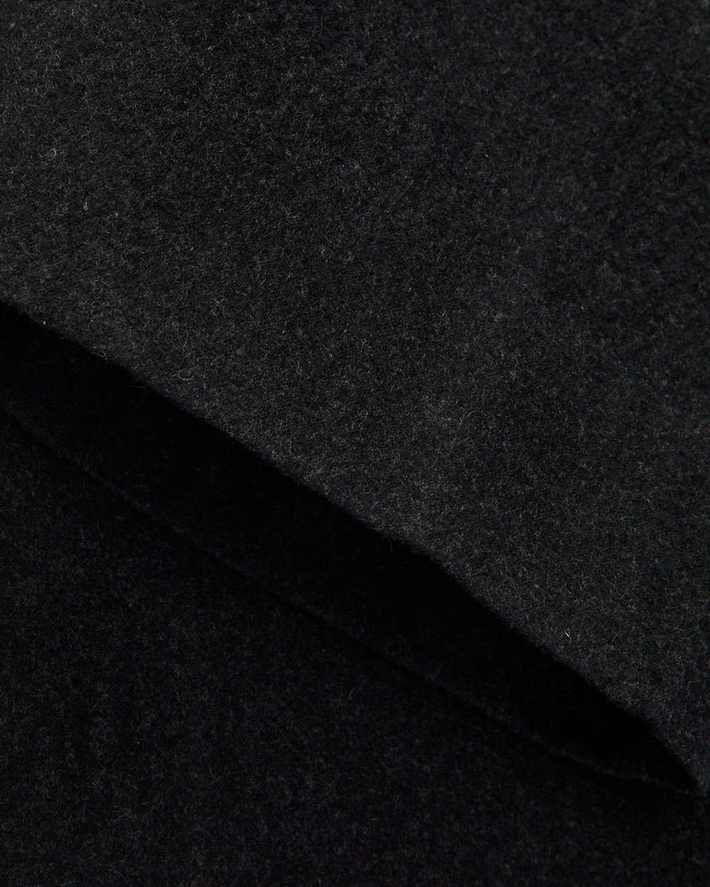 Wool Serge 2P Trousers in Top Charcoal