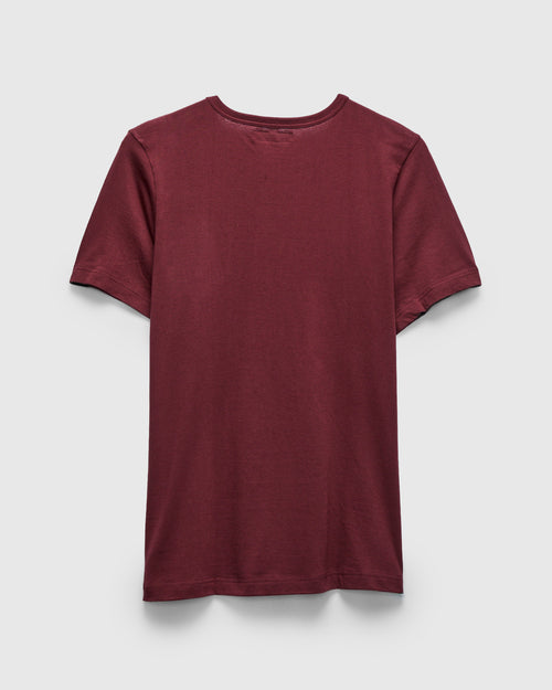 1950s "Good Originals" 5.5oz Loopwheel T-Shirt in Burgundy