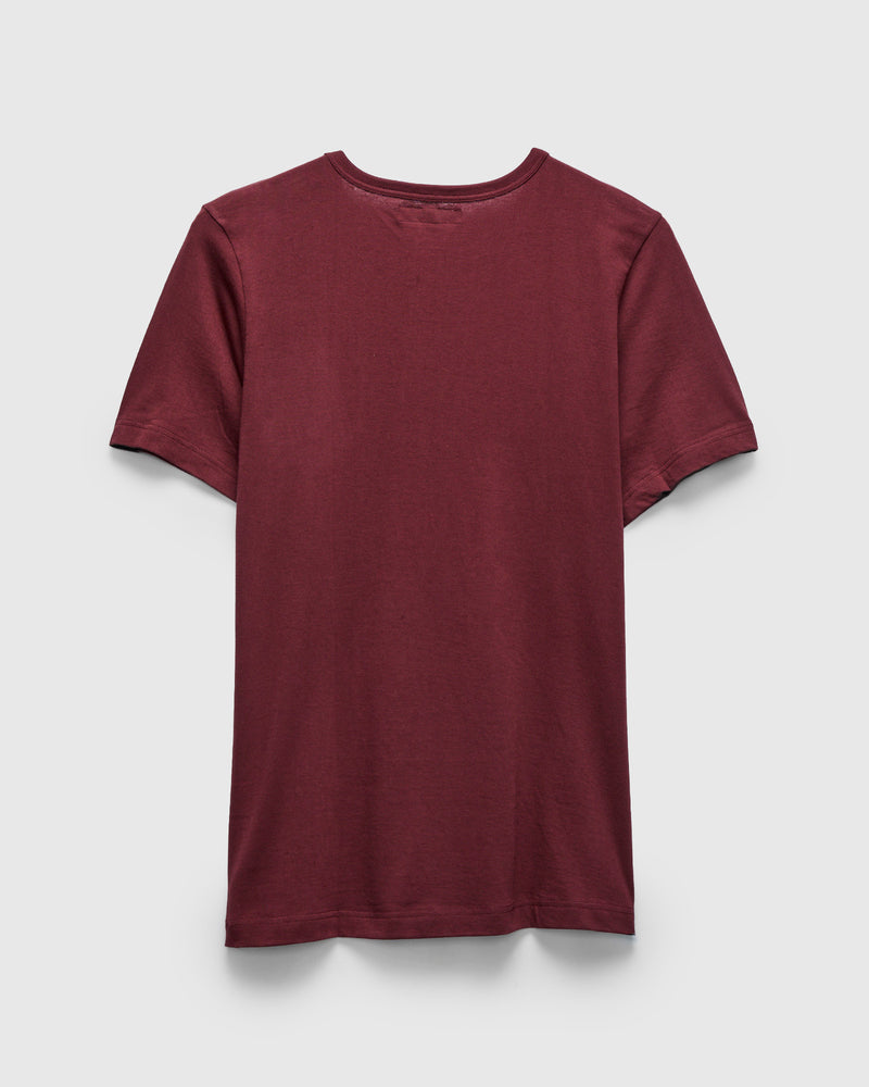 1950s "Good Originals" 5.5oz Loopwheel T-Shirt in Burgundy