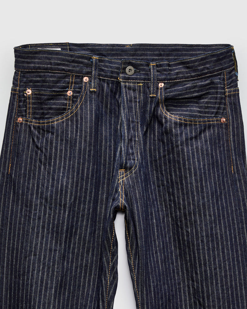 266-HJS 12oz Jacquard Stripe Selvedge Denim - Relaxed Straight Fit