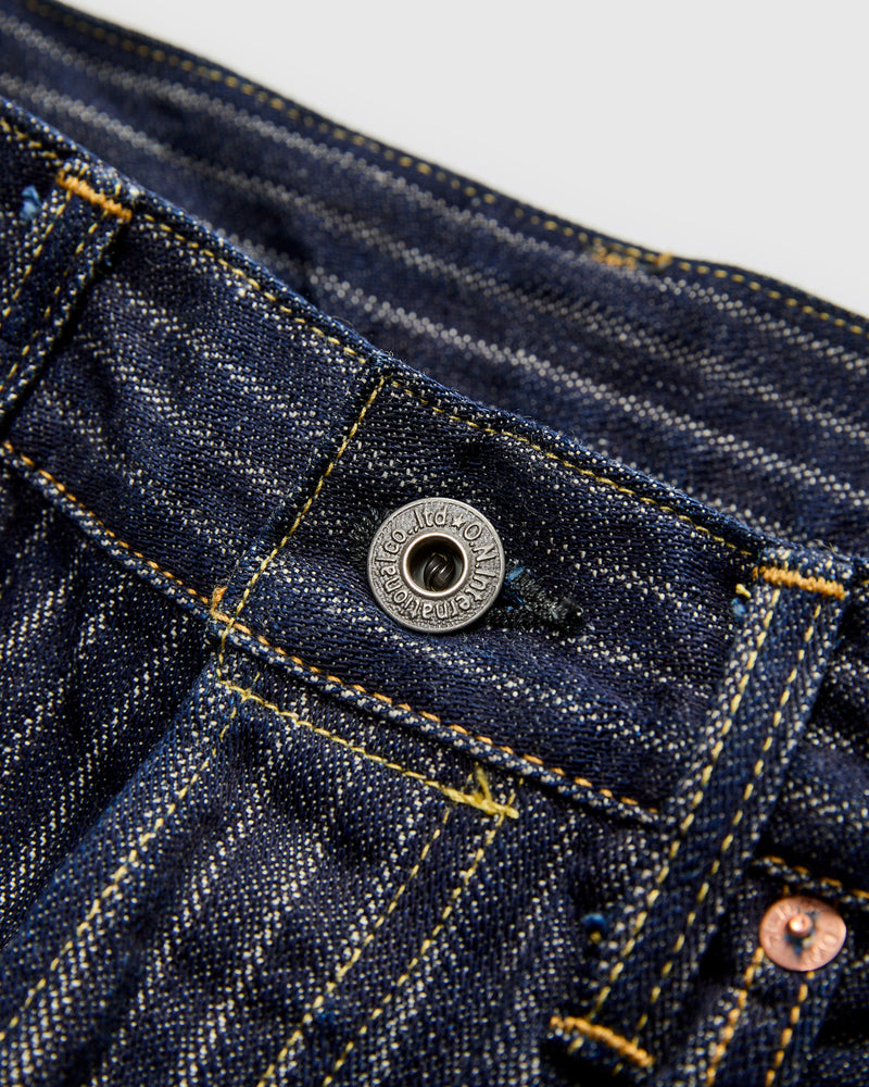 266-HJS 12oz Jacquard Stripe Selvedge Denim - Relaxed Straight Fit