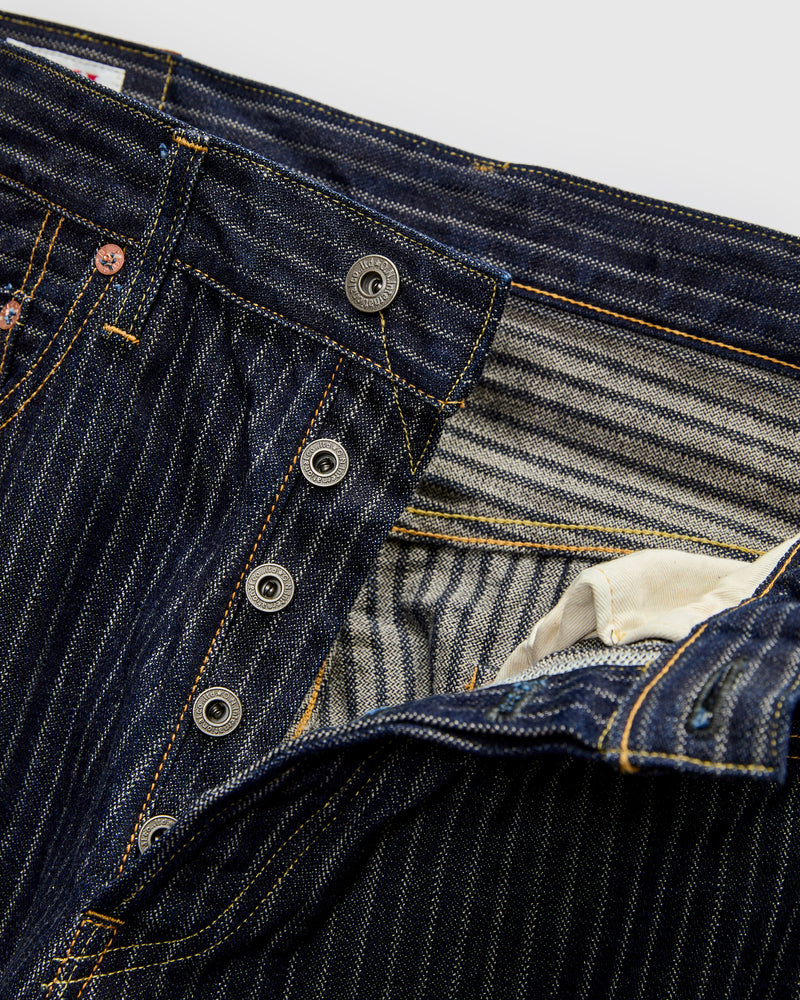 266-HJS 12oz Jacquard Stripe Selvedge Denim - Relaxed Straight Fit