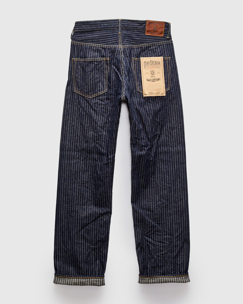 266-HJS 12oz Jacquard Stripe Selvedge Denim - Relaxed Straight Fit