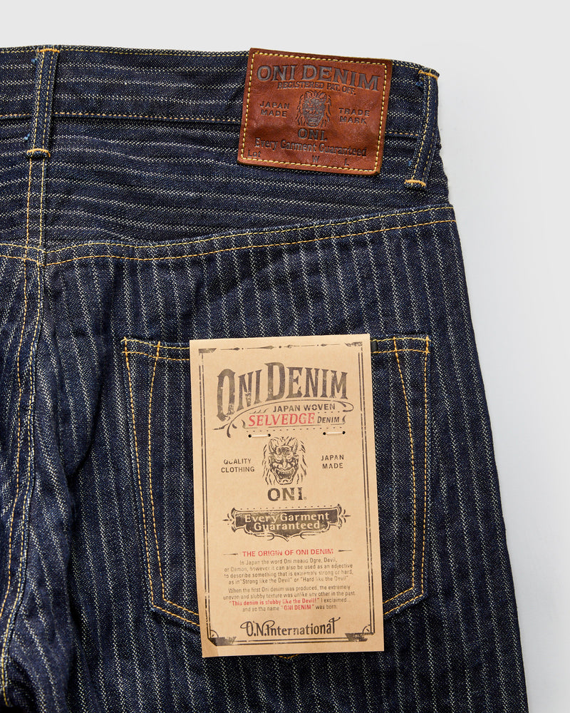 266-HJS 12oz Jacquard Stripe Selvedge Denim - Relaxed Straight Fit