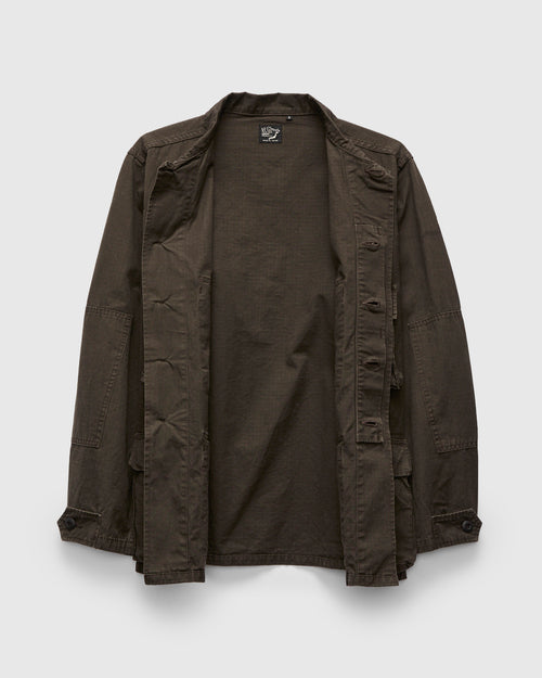 Stone Washed B.D.U Jacket in Coffee Brown