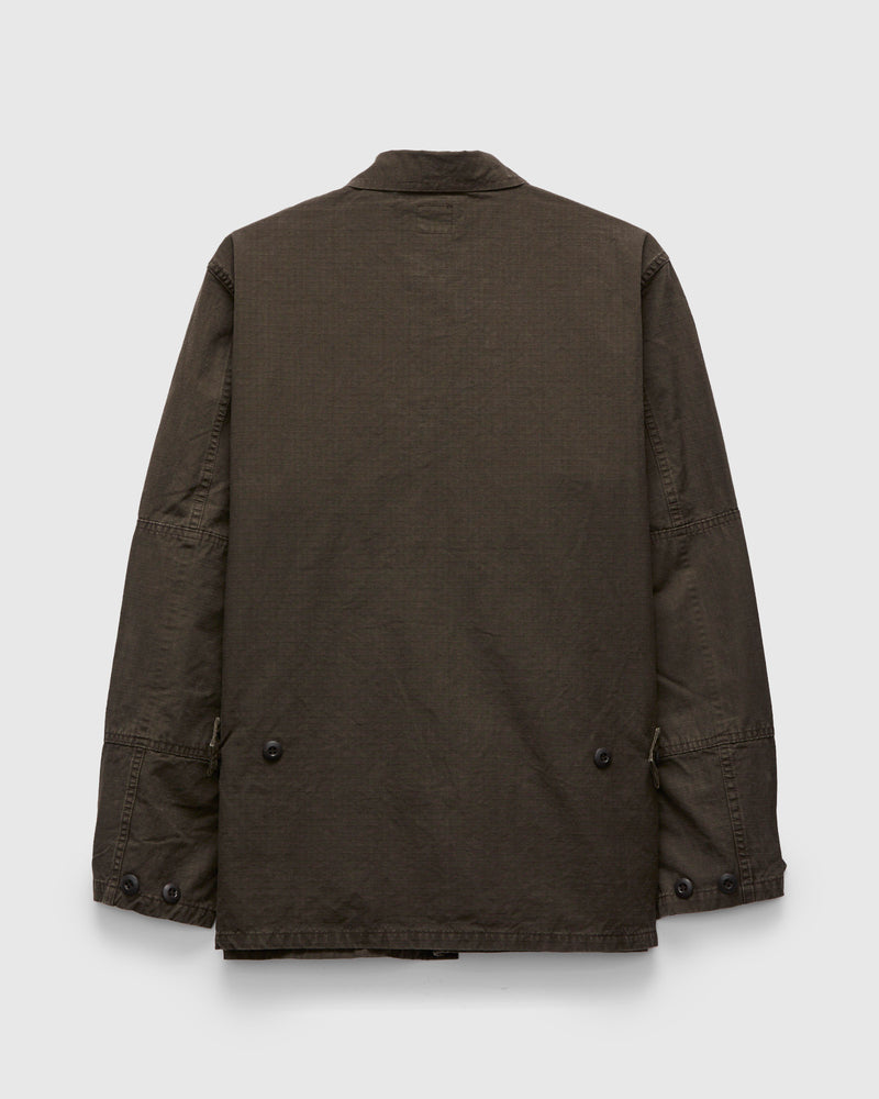 Stone Washed B.D.U Jacket in Coffee Brown