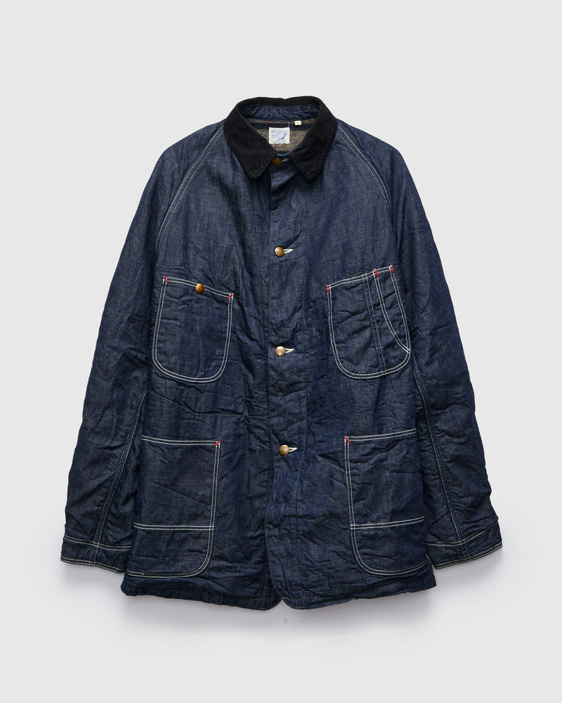 Relaxed Fit Denim Coverall in Indigo