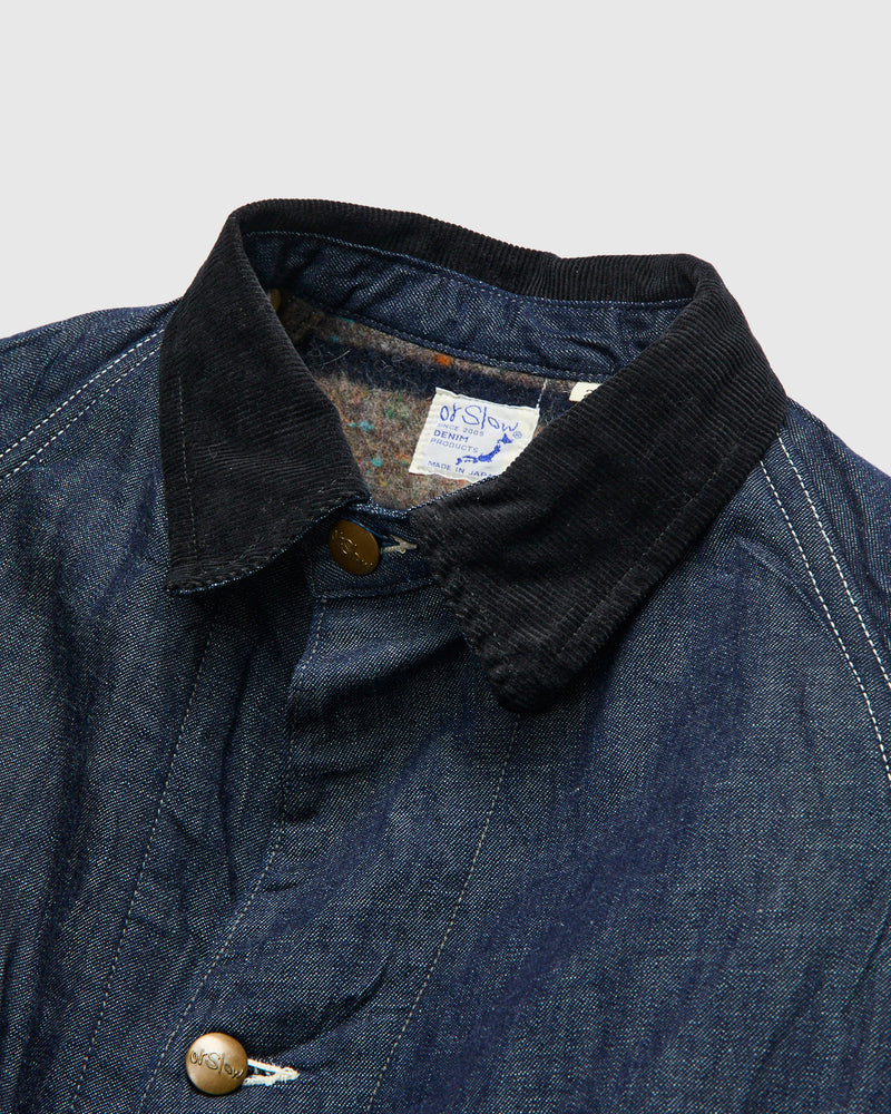 Relaxed Fit Denim Coverall in Indigo