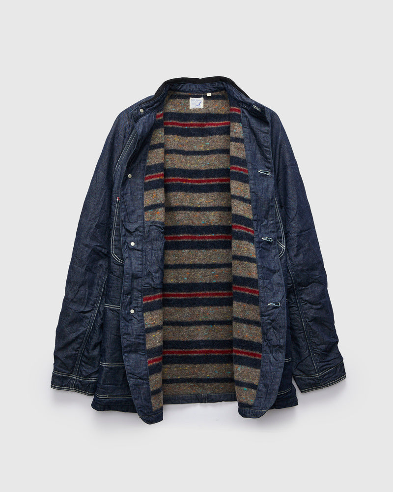 Relaxed Fit Denim Coverall in Indigo