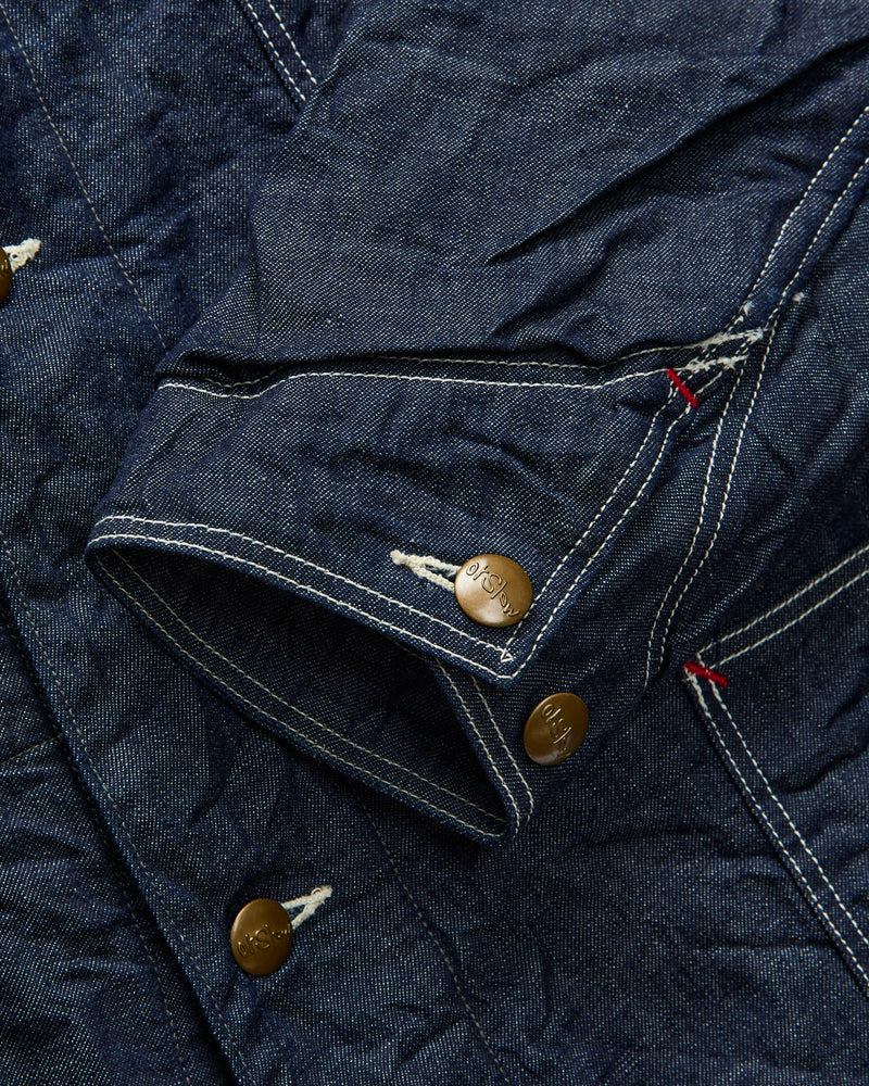 Relaxed Fit Denim Coverall in Indigo