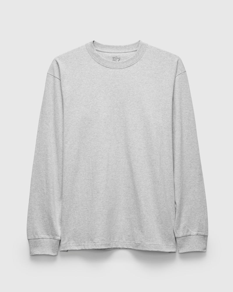 Just T-Shirt Long Sleeve in Heather Grey