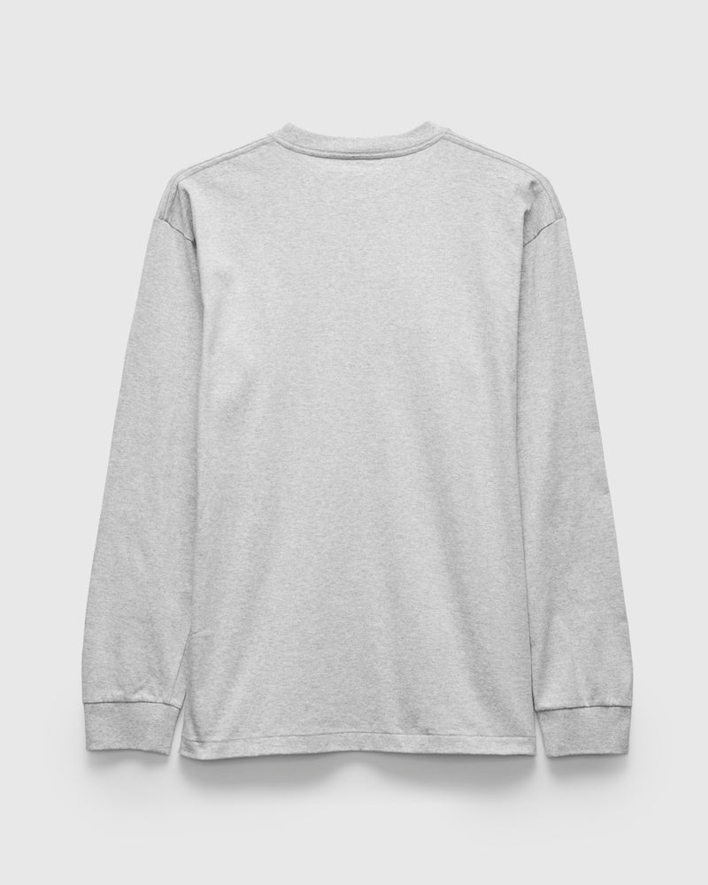 Just T-Shirt Long Sleeve in Heather Grey