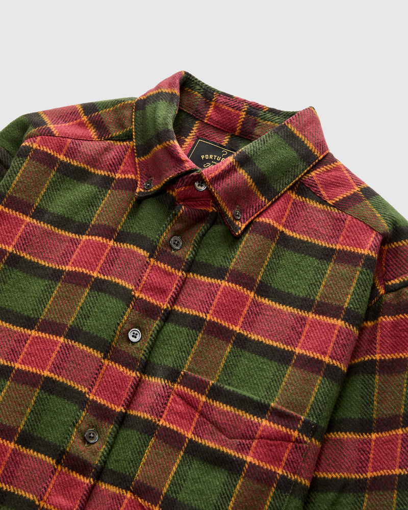 Argila Button-Up Shirt in Red Pine