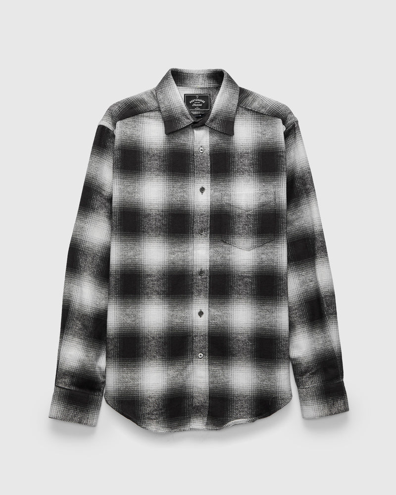 Dune Button-Up Shirt in Black Check