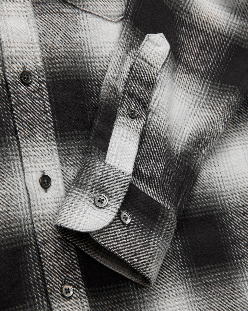 Dune Button-Up Shirt in Black Check