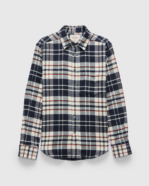 Hillside Button-Up Shirt in Blue Check