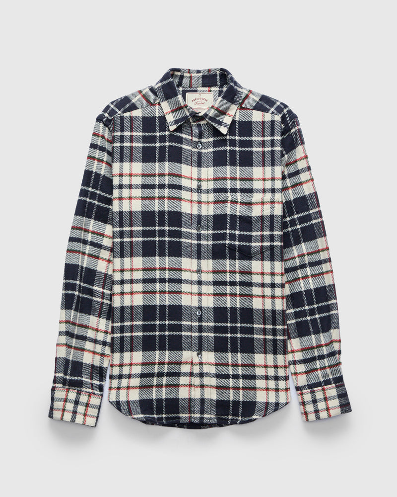 Hillside Button-Up Shirt in Blue Check