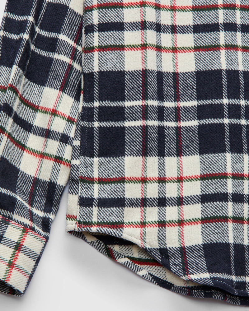 Hillside Button-Up Shirt in Blue Check