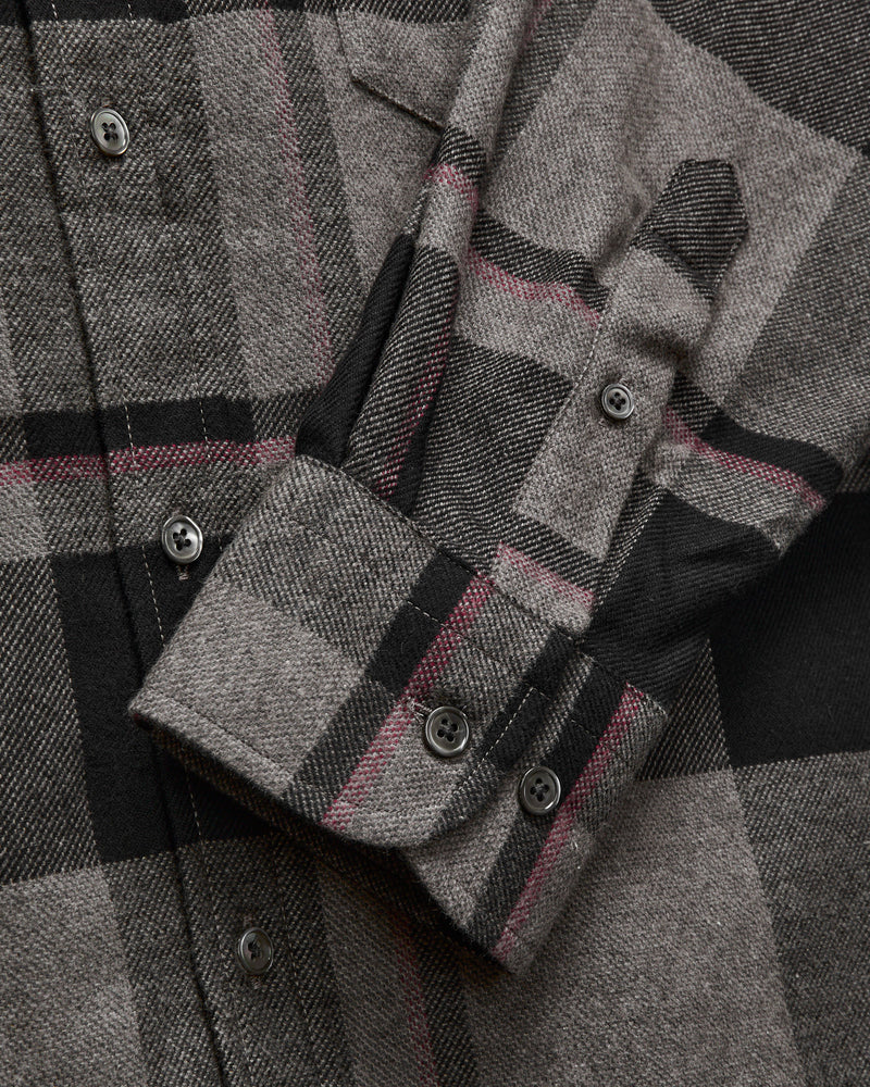 Relaxed Fit Lumen Button-Up Shirt in Slate
