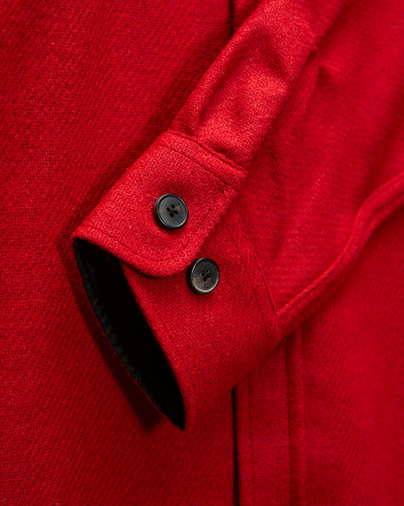 Wool Overshirt in Red