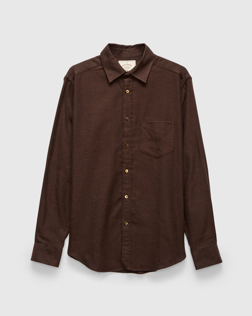 Teca Button-Up Shirt in Brown