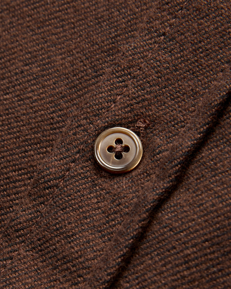 Teca Button-Up Shirt in Brown
