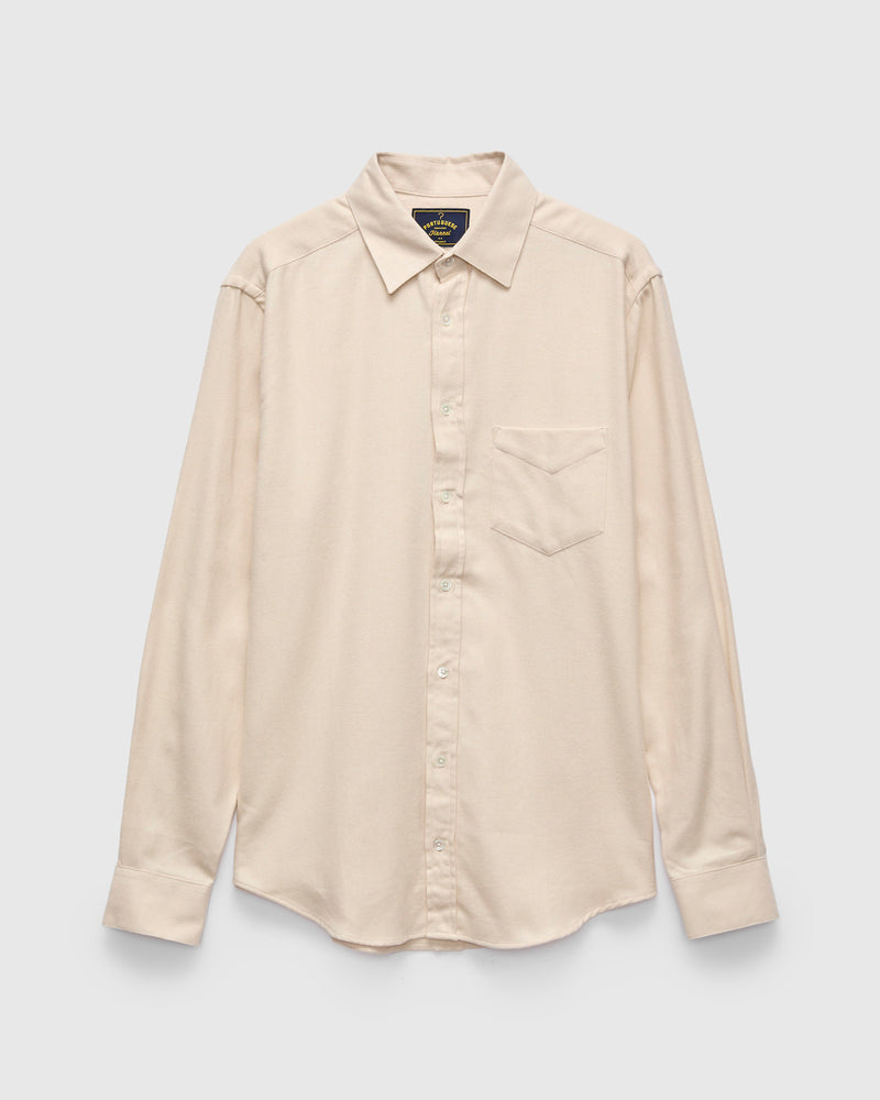 Teca Button-Up Shirt in Ecru