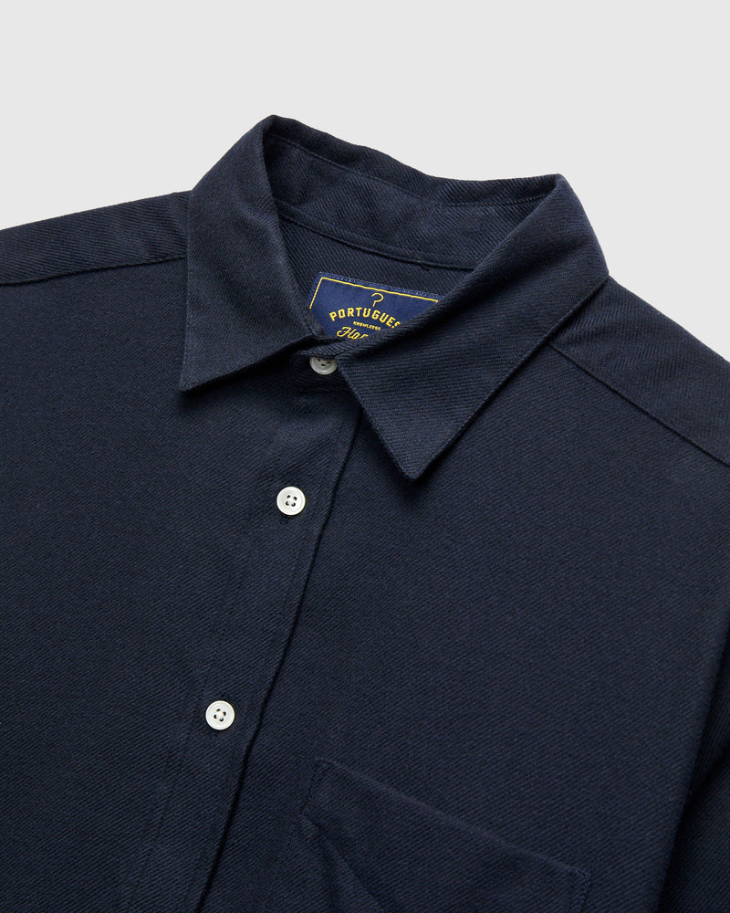 Teca Button-Up Shirt in Navy