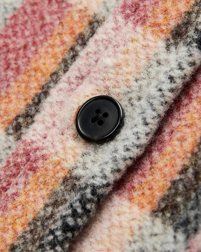 Tulia Wool Check Overshirt in Tan