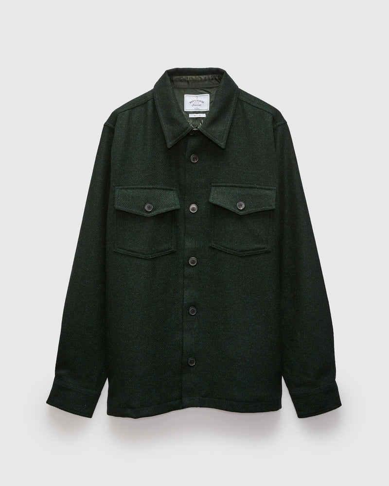 Wool Field Overshirt in Green